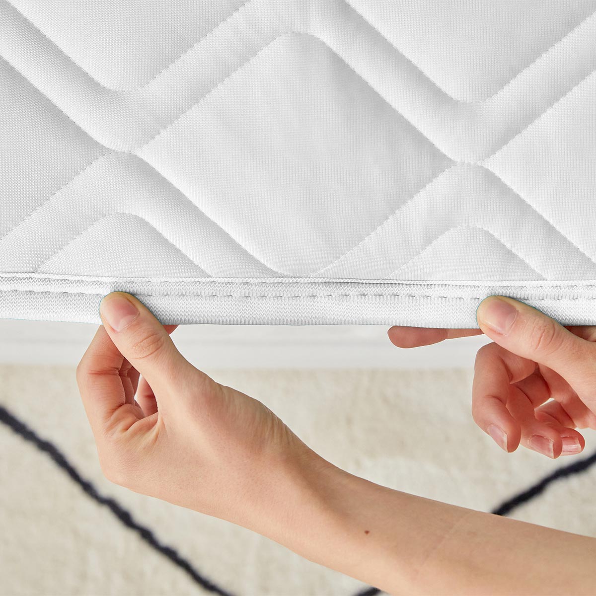 快眠タイムズ 除湿・消臭枕パッド 45x65cm 2枚セット - 画像5