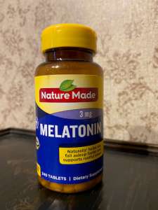 a-bottle-of-Melatonin-supplement