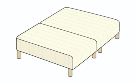 separatable-mattress-bed-with-legs