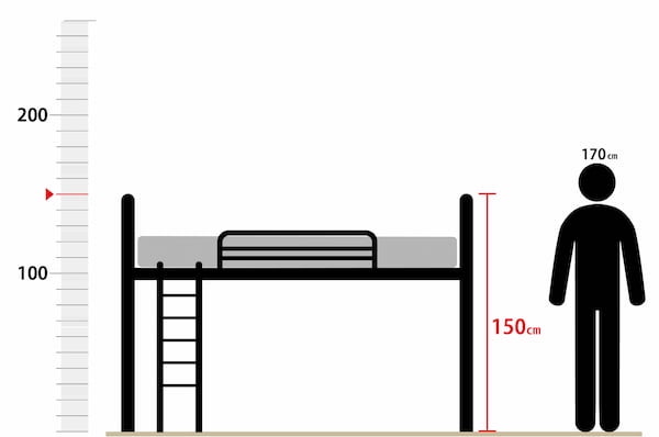pipe-bed-150cm-height