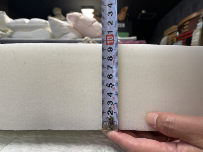 foam-height-after-5days-tansu-no-gen-mattress
