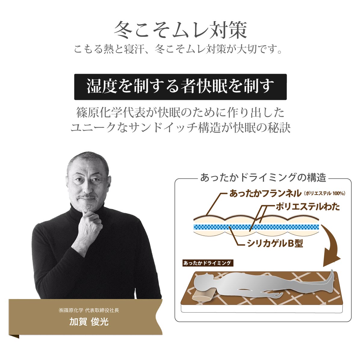 あったかドライミング 敷きパッド - 画像3